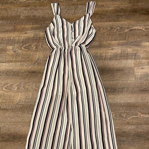 Sienna Sky Jumpsuit w Red & Navy Stripes Size S